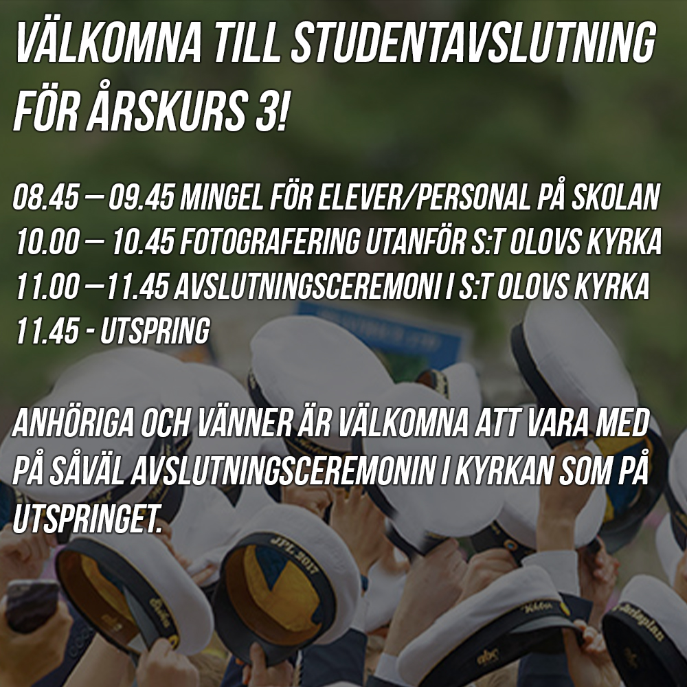 Läs mer om artikeln Studentavslutning 2024